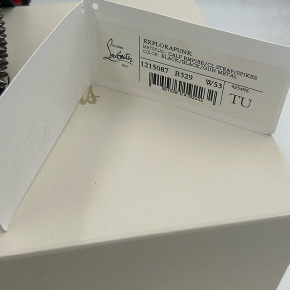 Christian Louboutin explorafunk key ring studded Crossbody bag made in Italy - Picture 9 of 16